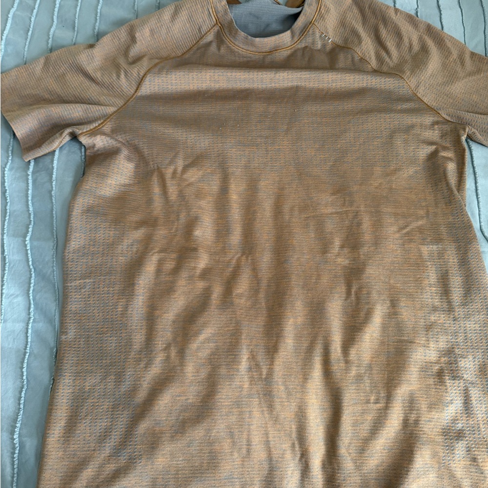 Men's Tan Short Sleeve Shirt